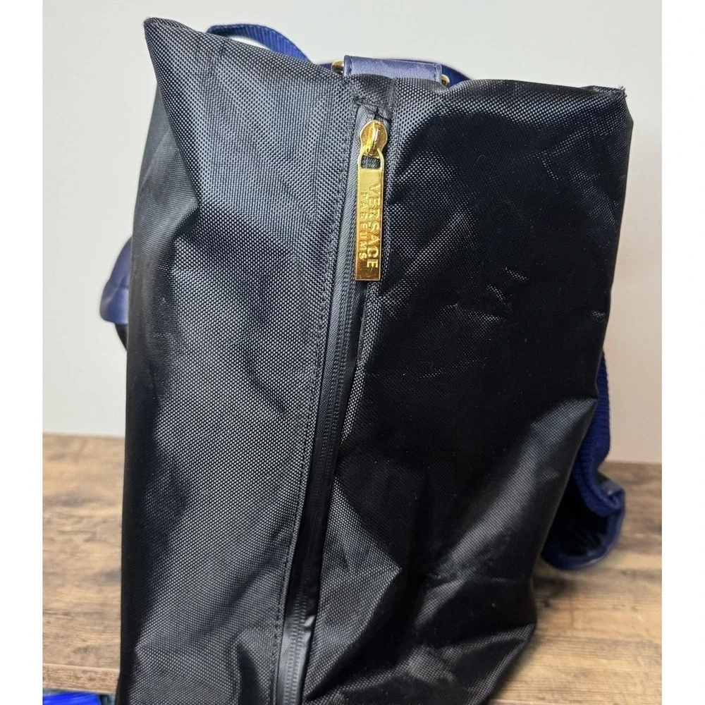 Versace Parfums Black Weekender Duffel Duffle Bag